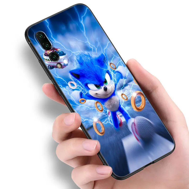 S-Sonic The H-Hedgehog Black Phone Case For Huawei P8 P9 P20 P30 P40 Mate 8 9 10 Lite 20 30 P50 Pro Plus 20X P Smart 2020