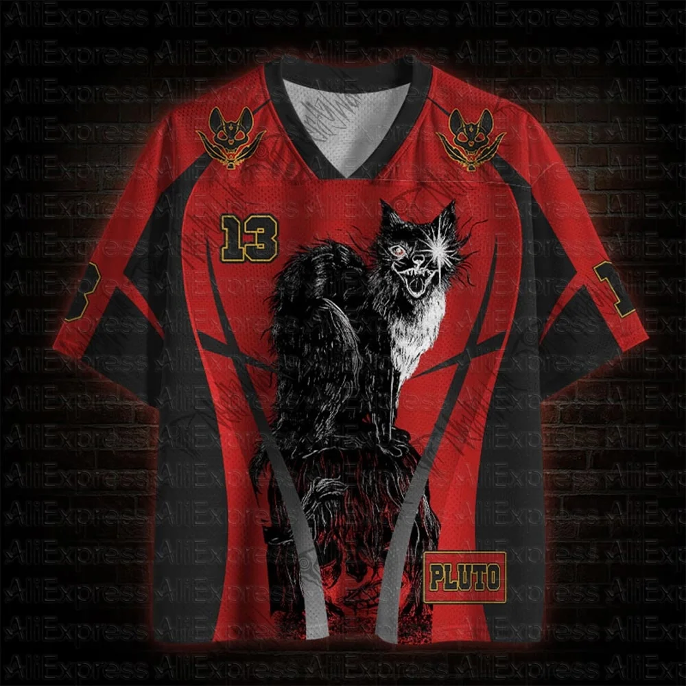 2026 New Movie Sports Fashion Adult and Children's Short Sleeve V-neck Street Eye Clothing Gothic Style Horror Fans Gift