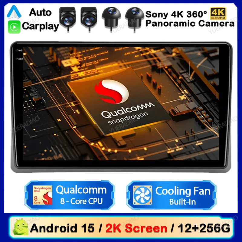 

Автомобильный радиоприемник Android 15 для Toyota Land Cruiser 10 J100 100 1998-2007 GPS NAVI 2DIN Qualcomm Мультимедийный стерео видеоплеер QLED