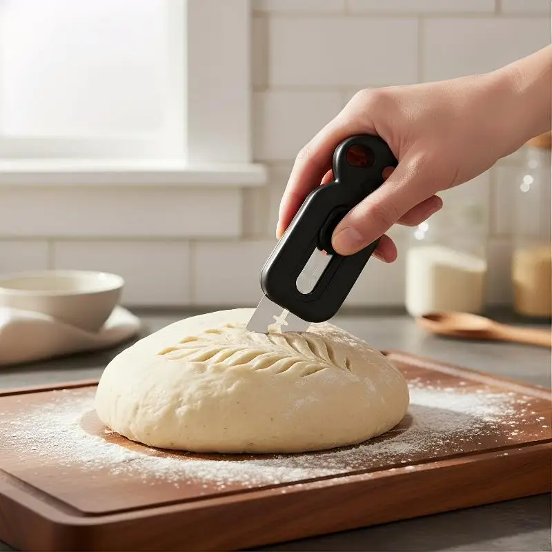 Professional Bread Dough Lame Dough Scoring Tool With 5 Blades For Home Bakery, Baking Beginners Men Women Adults