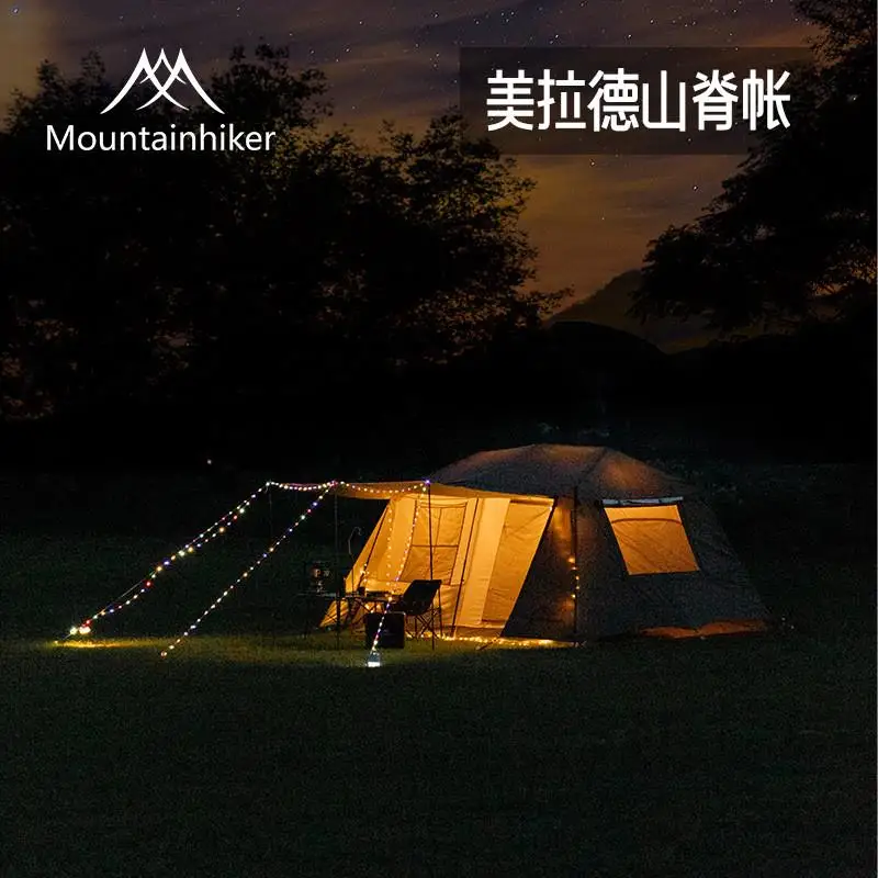 

MOUNTAINHIKER One Button Camping Tent Living Shell Shelter Ridge Tent Automatic Beach Outdoor Large House