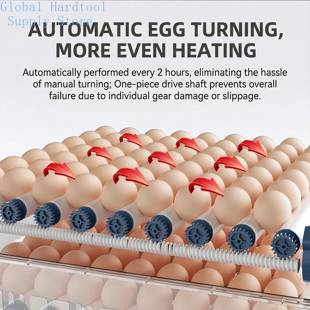 9/15/24/36/48 Eggs Farm Poultry Fully Automatic Turning Egg Incubator Dual-Electric Household Brooder for Chicken Goose Duck Bir view 5