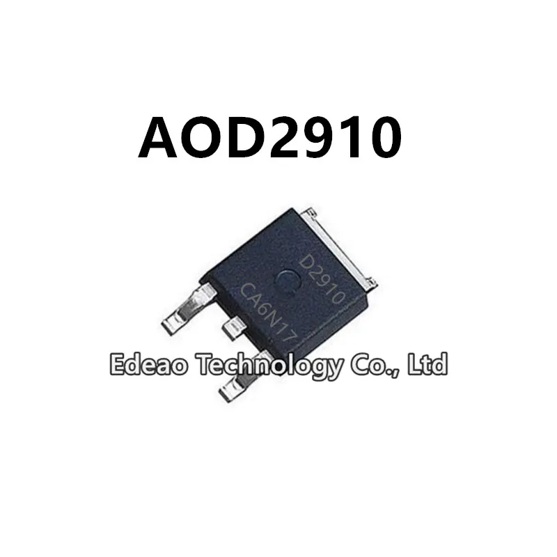 10~100Pcs/lot NEW D2910 AOD2910 D2910E AOD2910E TO-252 31A/100V 37A/100AV N-channel MOSFET field-effect transistor