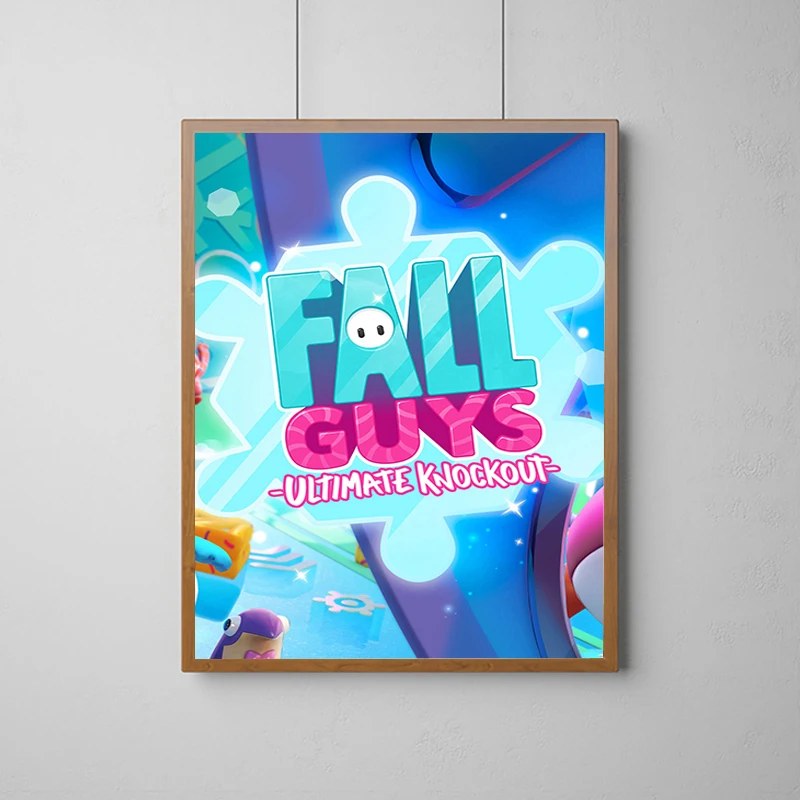 F-Fall G-Guys Game Poster Decorative Prints Wall Painting Home and Decoration Decorations for the Room Decor Canvas Art Posters