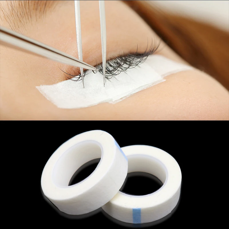 4Pcs/lot Eyelash Extension Tape  Breathable Medical Non-woven Adhesive Tape Eyelash Patch Tapes Cutter Cutting Tool