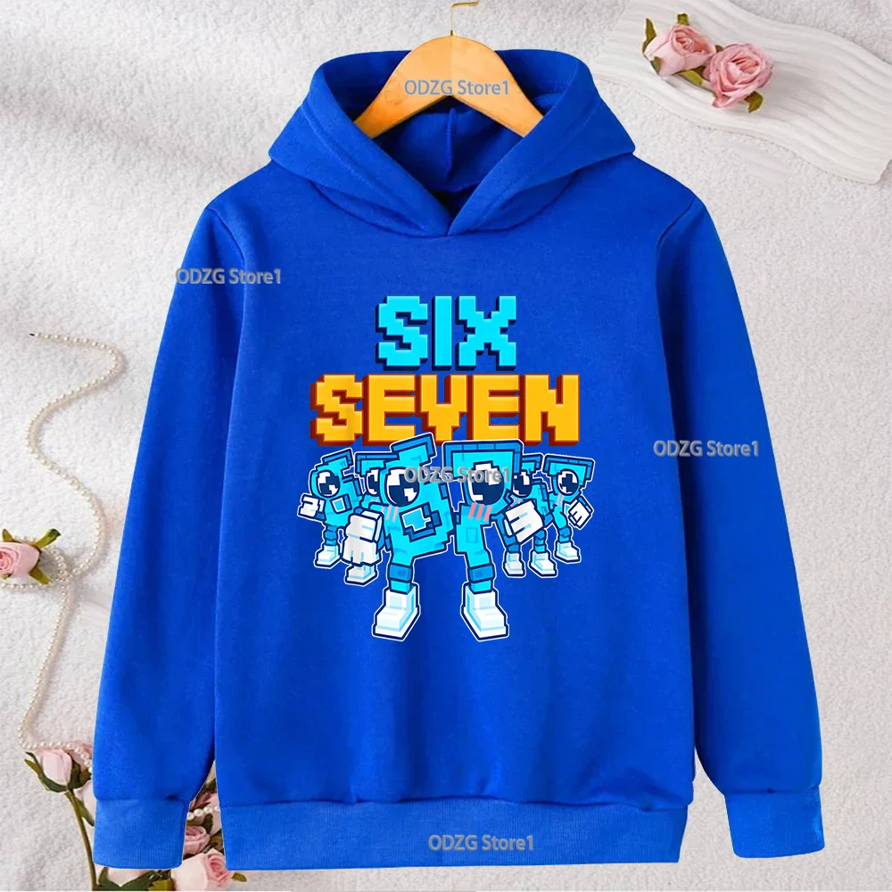 

Осенне-зимние детские толстовки с принтом «Сесть семи 67, повседневная модная толстовка с длинными рукавами для мальчиков и девочек, теплые детские пуловеры