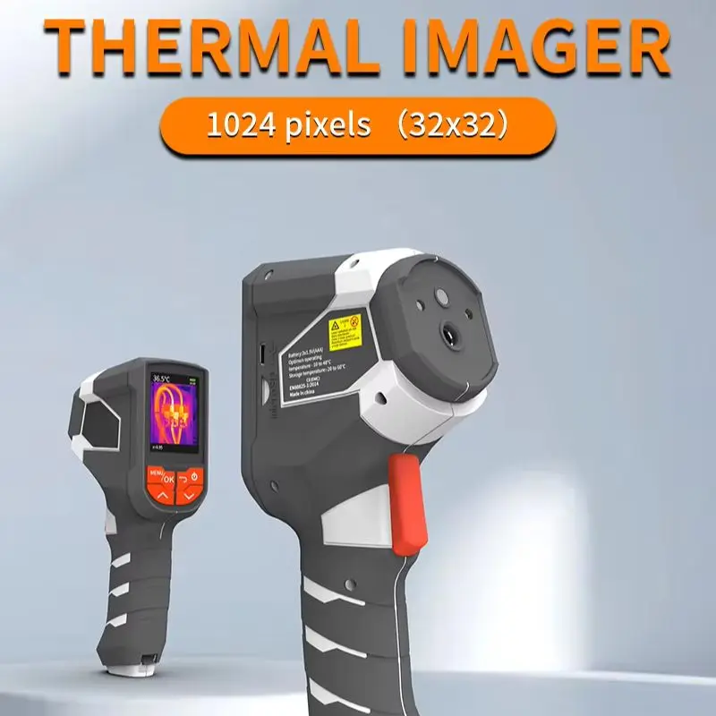 Handheld Thermal Imaging Camera 32x32 IR Thermography Inspection Tool for HVAC Building Electrical Automotive Fault Detection
