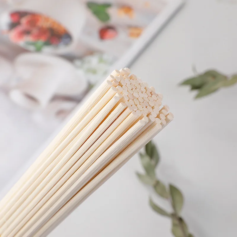 

100PCS 3/4/5MM X L30/25/23/15CM Nature Wooden Diffuser Sticks Bathroom Wedding Decor Fragrance Oil Diffuser Rattan Reed Sticks