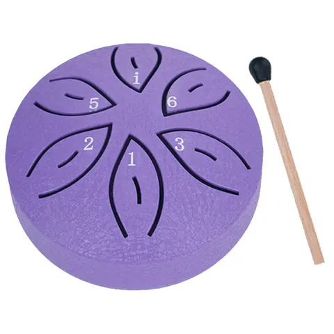 3 Inches 6 Notes Rain Drum for Outside Mini Handpan Drum Percussion Musical Instruments for Yoga  Unique Gift
