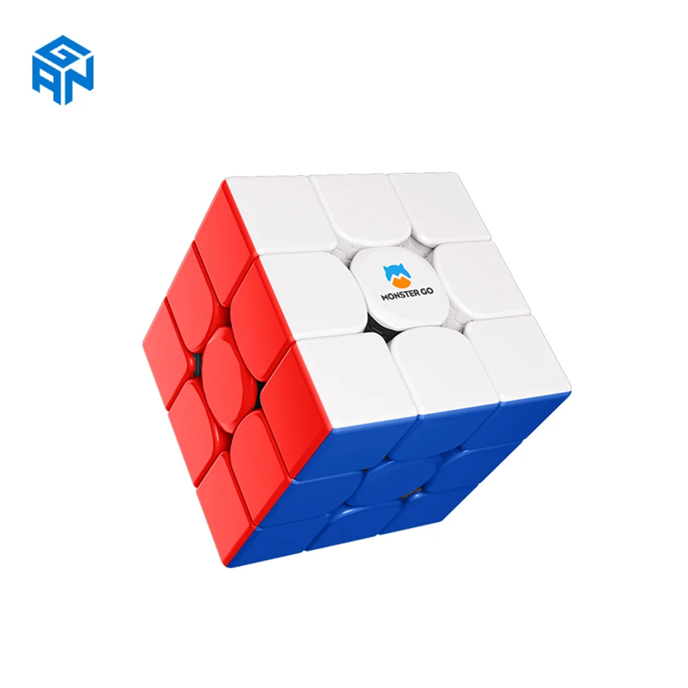 GAN kostka potwór Go EDU magnetyczna kostka prędkości 3x3x3 GAN szybkość zawodowa magiczna kostka GAN MG3 3 × 3 kostka magnetyczna Cubo Magico puzzle GAN Cube Monster Go EDU Magnetic 3X3x3 Speed cube