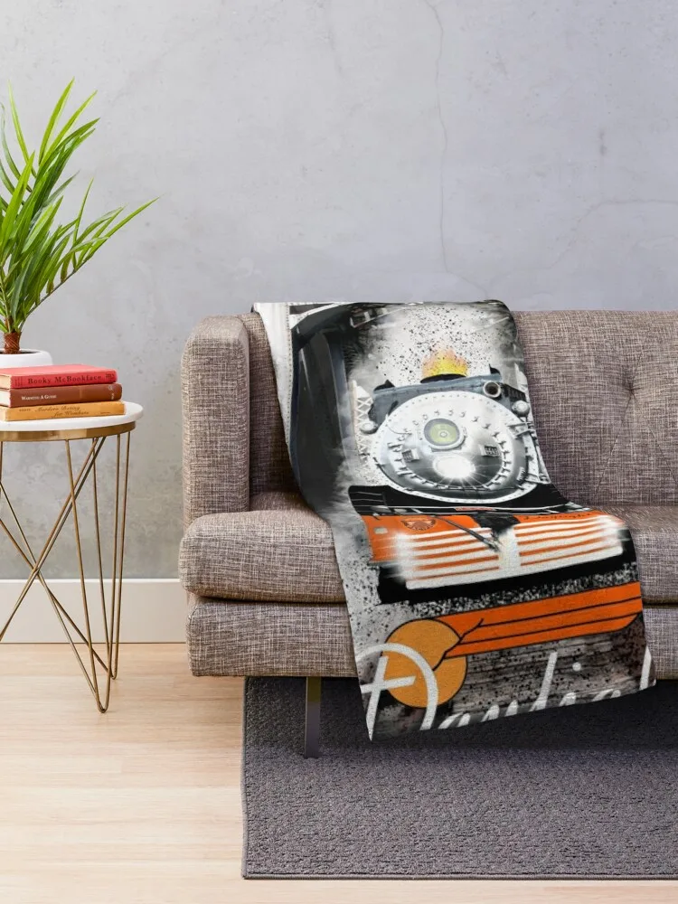 The Legendary Southern Pacific 4449 Daylight Steam Locomotive by Motormaniac Throw Blanket anime Large Blankets