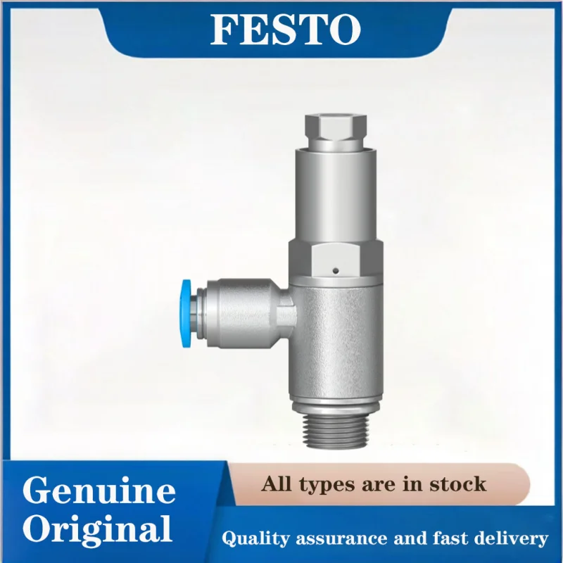 FESTO Geleide terugslagklep 530041-HGL-1/4-QS-8 1/8 1/4 1/2 3/8 serie Originele geleide terugslagklep met terugslagfunctie, hoogwaardige klep