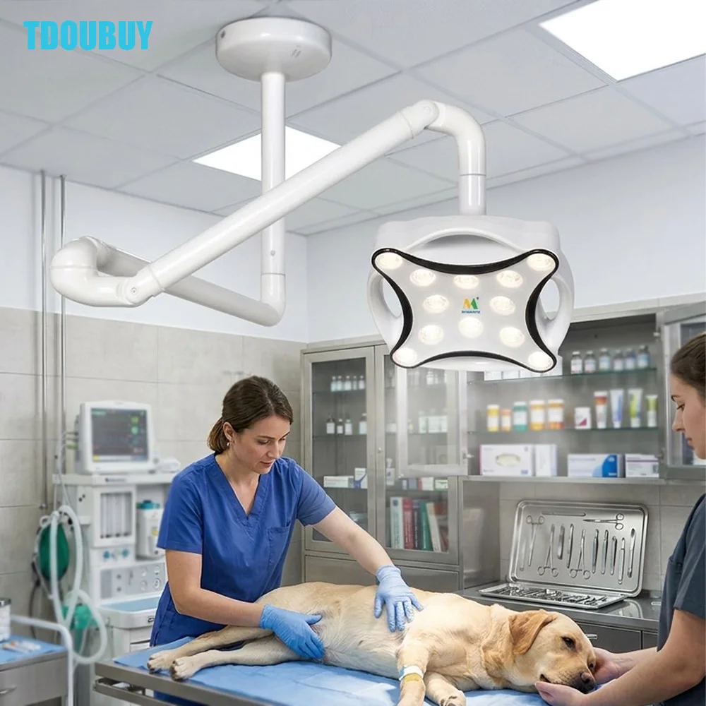 TDOUBUY Touch Switch LED Ceiling Surgical Lamp Operation Light For Used In Dental Clinics, Beauty Studios, Pet Hospitals
