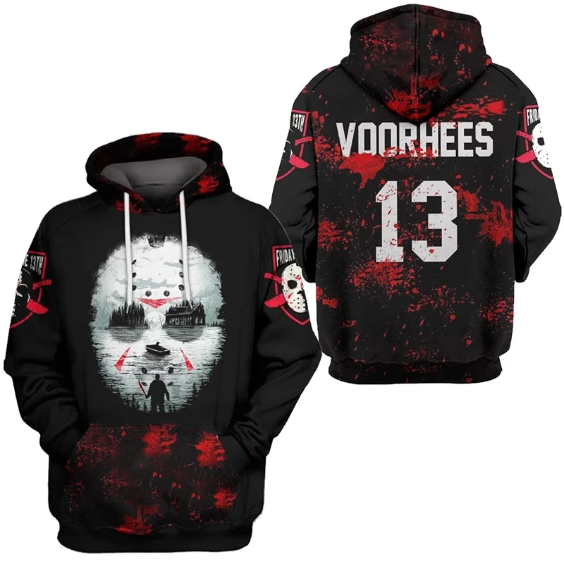 13th Friday Vintage Sweatshirt 3D Print Hoodies Loose Men/WOMEN Hoodie Holiday Kids Long Sleeve Coat Men Clothing