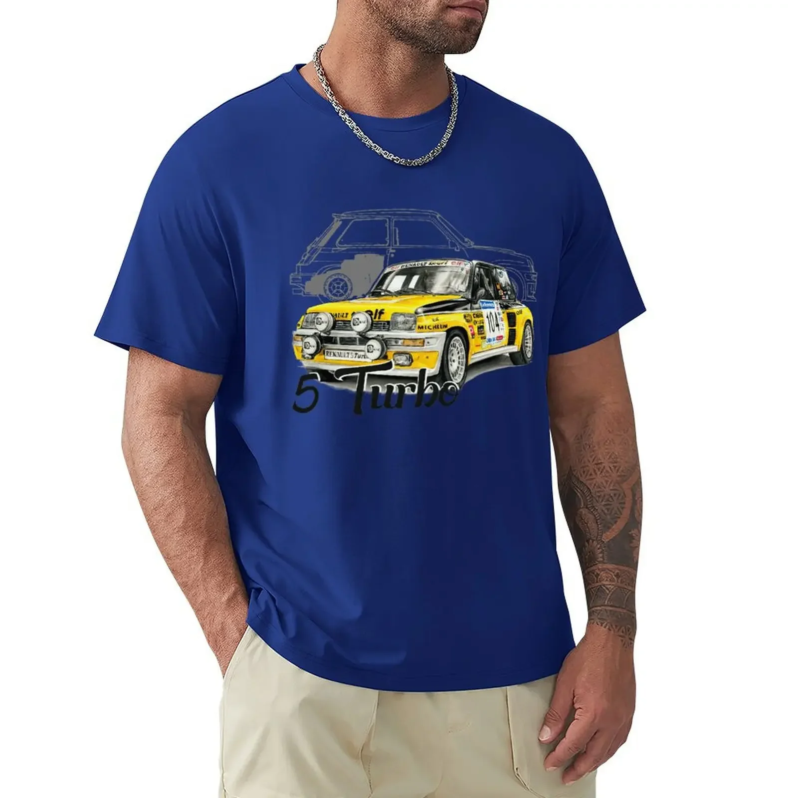 5 Gt Turbo Alpine RAGNOTTI Team Diac Rally Legend Hot Sale Crewneck Round Neck Short Sleeve New Arrival Short Sleeve printing