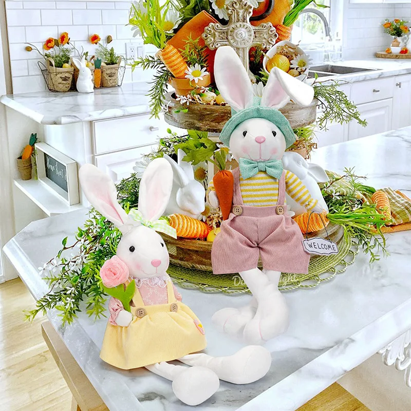 Easter Bunny Doll Children Toy Home Decor Items Kids Room Decoration Wedding Decorations Birthday Gifts Guests Christmas Event