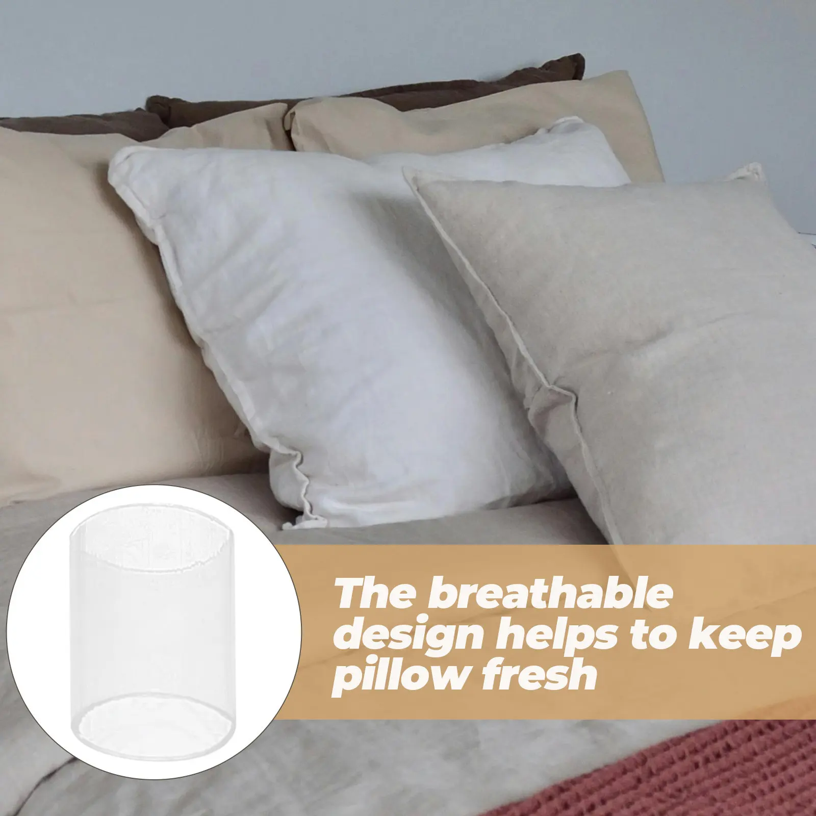 

1 упаковка прозрачных трубчатых наполнителей для подушек, многоразовые, регулируемые, комфортные, для поддержки шеи при ежедневном сне и отдыхе