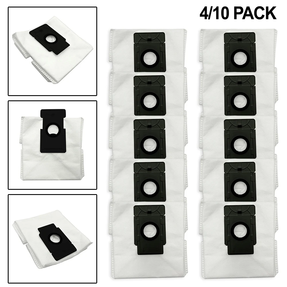 4/10pcs Robot Vacuum Cleaner Bags For Tapo RV30 Plus And RV10 Plus RVA200 4L Disposable Dust Bags Vacuum Parts Hot Sale 2024