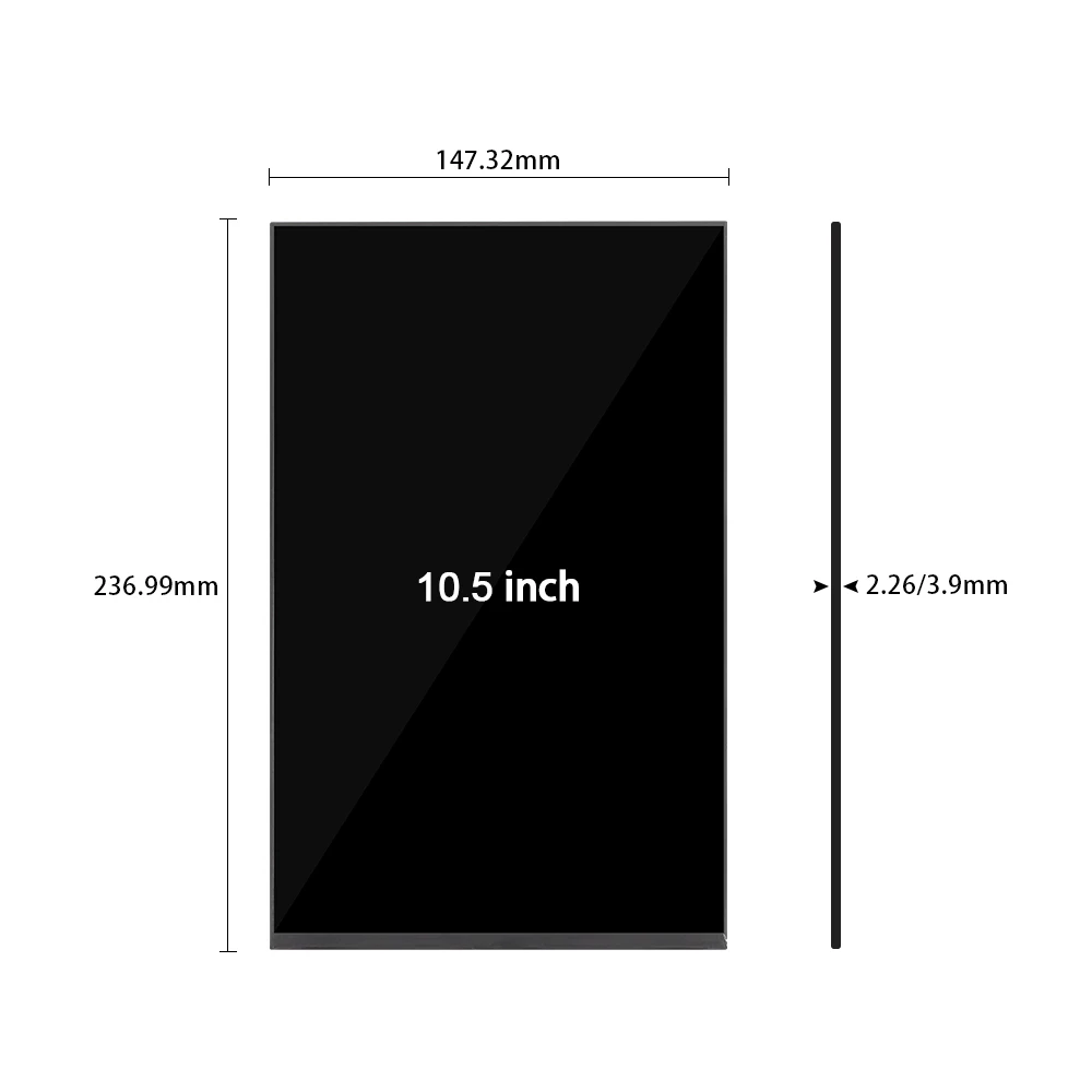 10.5inxh tablet screen MIPI 24pins Brightness 320  1200(RGB) x 1920 Resolution NV105WUM-N51 for Laptop Screen ipad