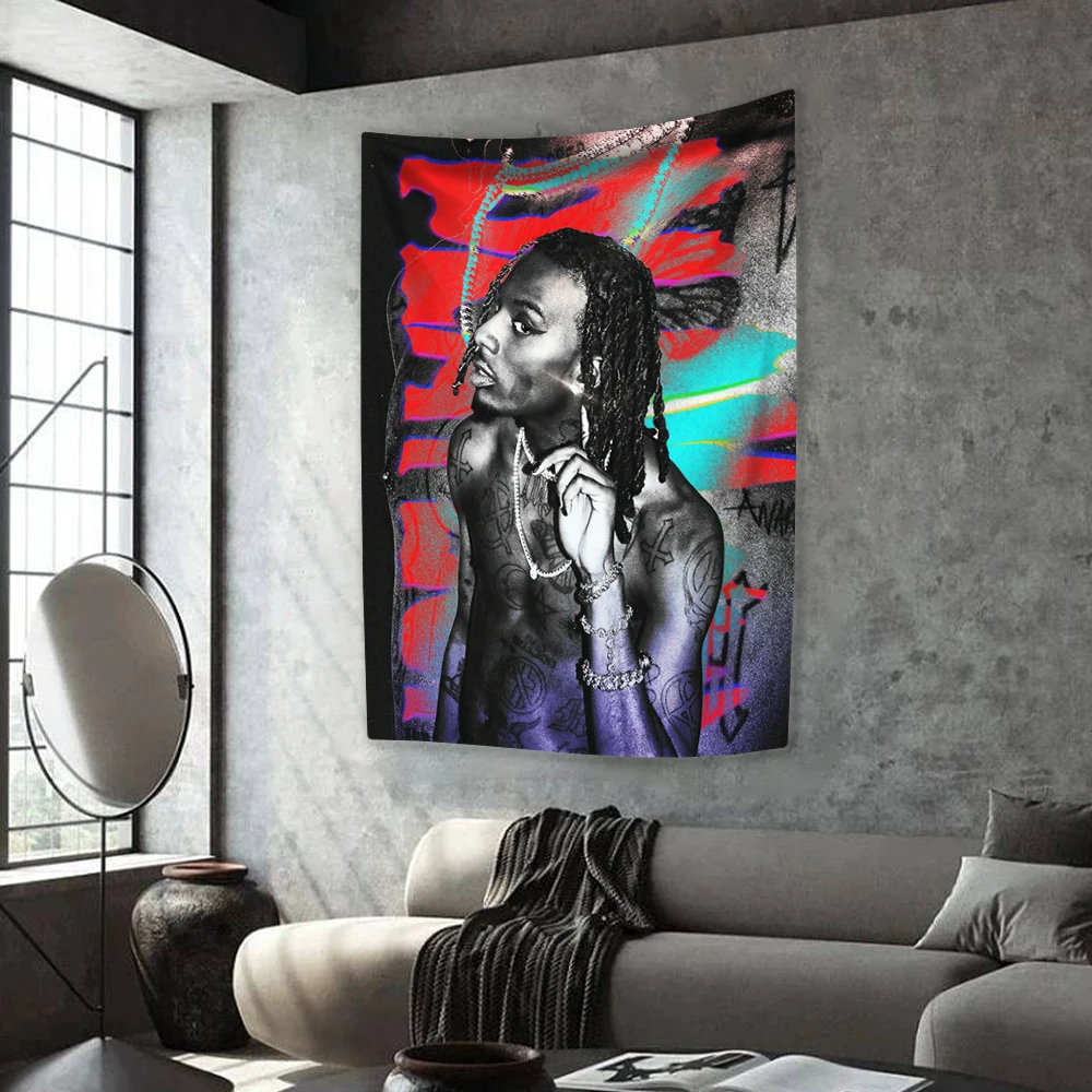 Pop Rapper Singer Tapestry Playboi Carti Album Hippie Home Decor Wall Hanging Dormitory Party Backdrop Beach Towel Sofa Blanket