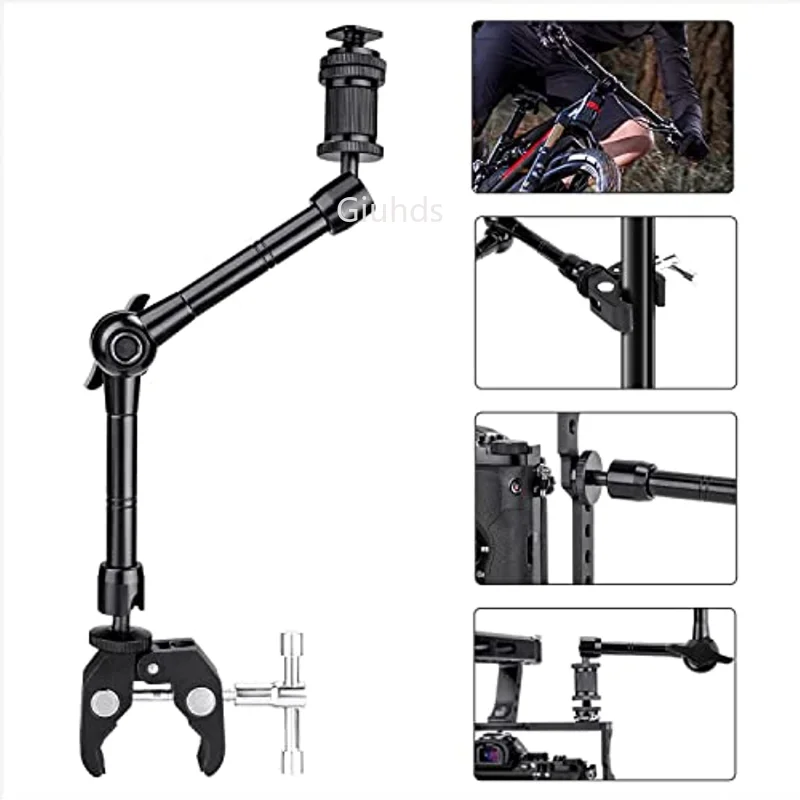 Brazo mágico articulado de 11 pulgadas y 7 pulgadas, superabrazadera para cámara DSLR Rig a LCD, luz LED para vídeo, accesorios para cámara