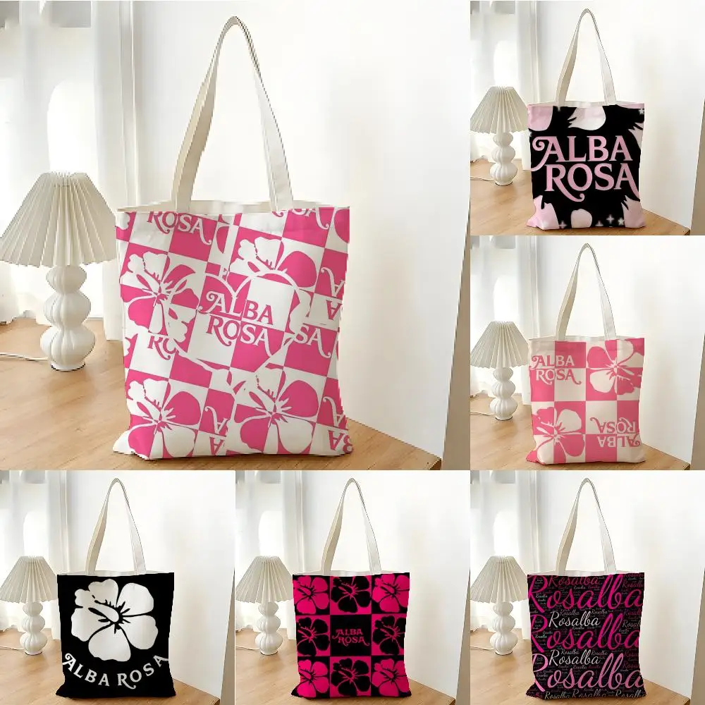 Bolsas de almacenamiento hermosas de A-ALBA ROSA, bolsa de compras de lona, ​​bolsa de compras para supermercado, bolsa de mano para fiesta de Navidad
