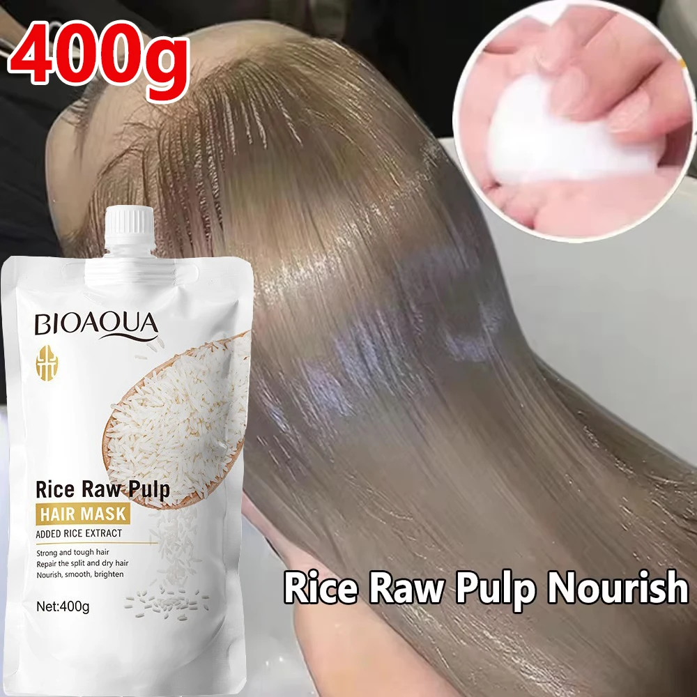 

400g Magical Keratin Hair Mask 5 Seconds Repair Damaged Frizzy Hair Soft Smooth Shiny Rice Moisturizing Nourish Hair Scalp Care