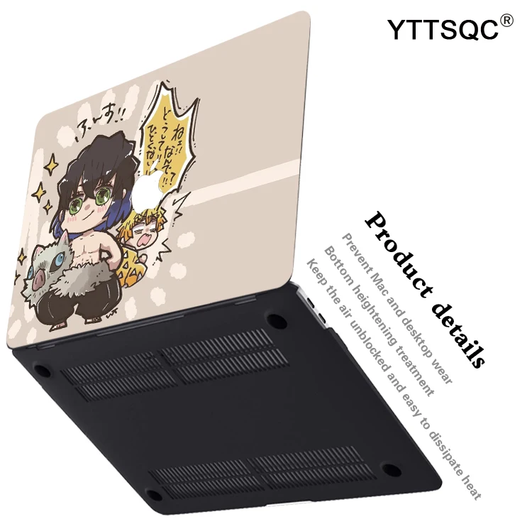 Imagem -04 - Capa para Notebook Hashibira Inosuke Shell Duro Capa Anime para Macbook Air m2 m1 Pro 13 14 16 Mac Retina A2681 A2337 A2338