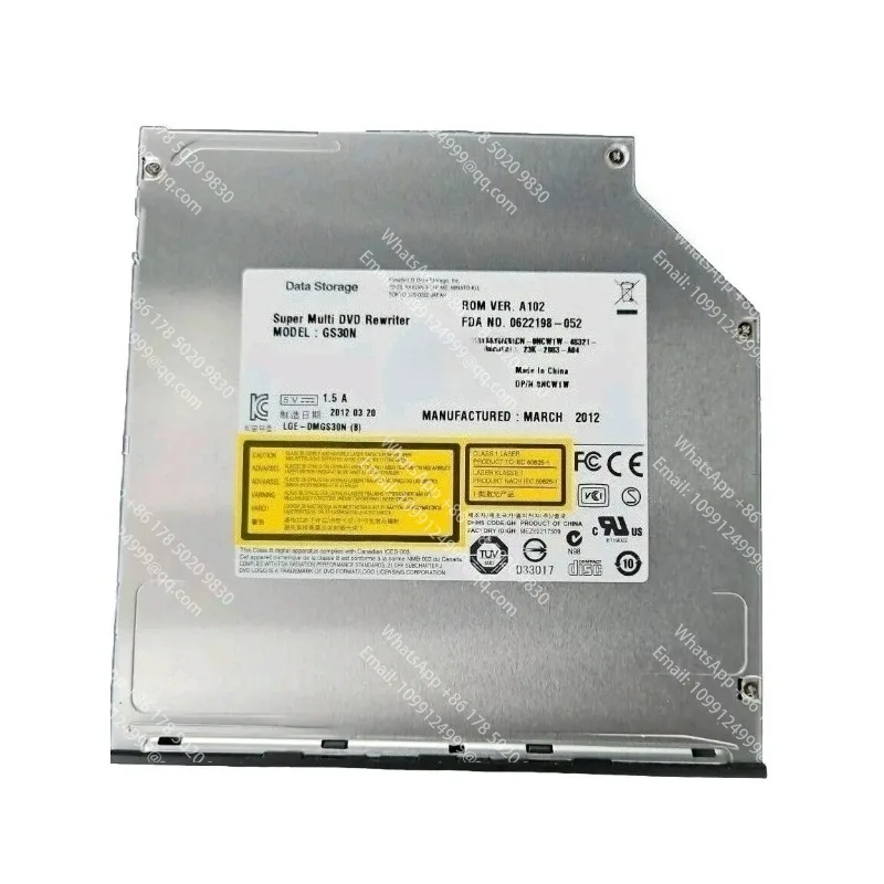 Grabadora de DVD Super Multi GS30N GS40N, Grabadora de DVD-R DL 8X, Grabadora de CD-RW 24X, Unidad Óptica SATA de 9.5mm con Ranura y Botón de Presión