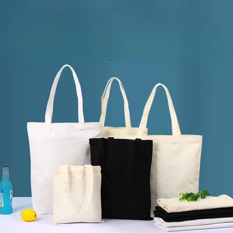 Wenzhou Longgang Jifeng White DIY Canvas Bag Custom Shoulder Canvas Bag Simple and Convenient Bag