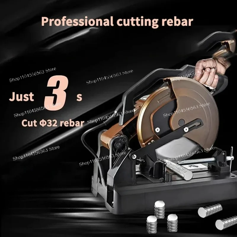 

14-дюймовая переменная пила для холодной резки стали, металла, станок для резки арматуры, бытовой модернизированный 45 ° Прецизионный инструмент для прокатки резьбы