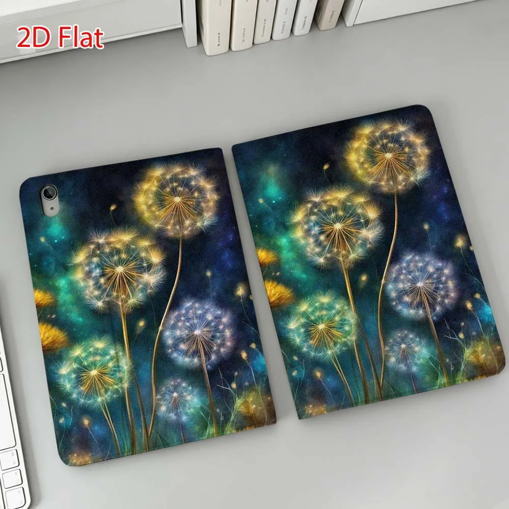 Dandelion flower pattern Soft For Apple iPad Pro Mini A16 A17 A14 4 5 6 7 6th 12th 9Gen 12.9 11 13 M4 inch Tablet Case