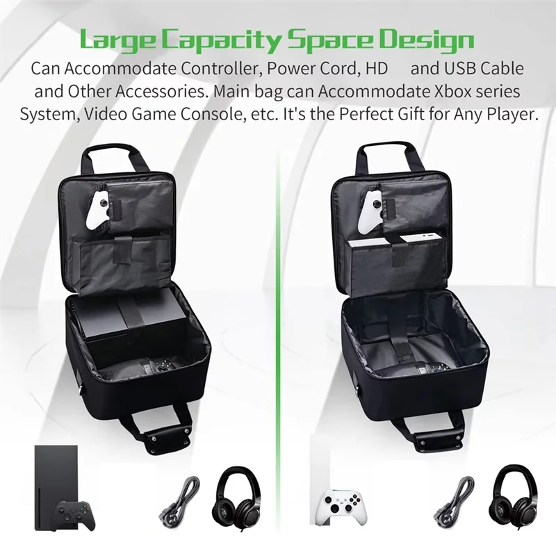 

-ABPU Carrying Case For SERIES X/S Carrying Bag For Travel Bag For Console Games Controllers Accessories