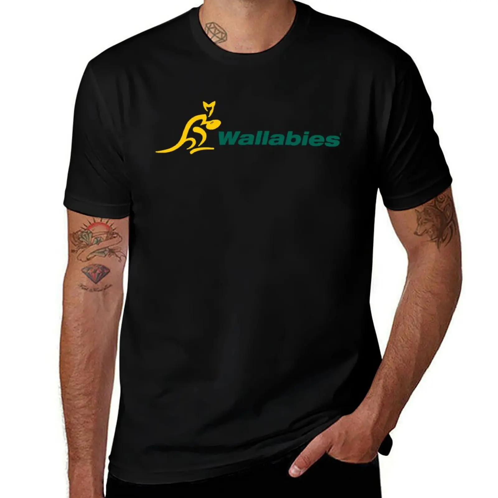 The Wallabies T-Shirt shirts graphic tee man t shirt T-shirts for men cotton