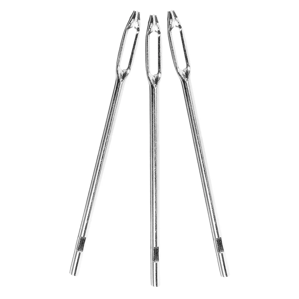 

3pcs Tire Repair Needles Split Eye Replacement Automotive Plug Tools For Car Motorcycle Bike Vehicle Durable Repair Kit Tool