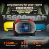 ETENWOLF VORTEX S6SE 무선 타이어 팽창기 휴대용 공기 압축기, 15600 mAh 배터리가 장착된 자동차 타이어용 160 PSI 공기 펌프 5