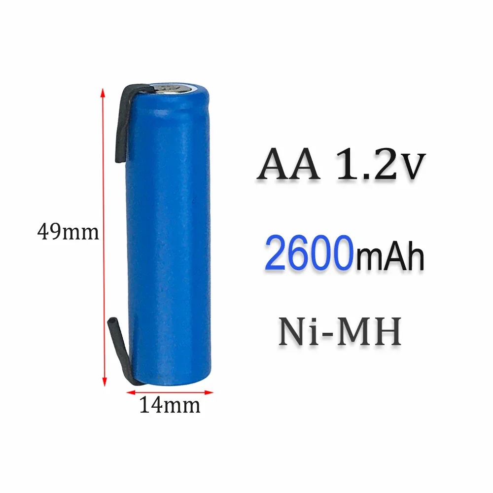 AA 1.2V 2600mAh/2.6Ah NI-MH Rechargeable Battery Suitable For MP3 RC Toys LED Flashligh