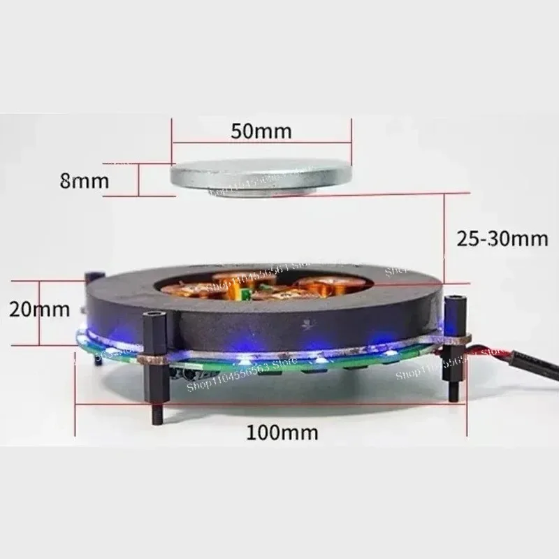 500g/1000g Magnetic Levitation Bare Motion Metal Module Open Frame Maglev Display Levitating Core Unit