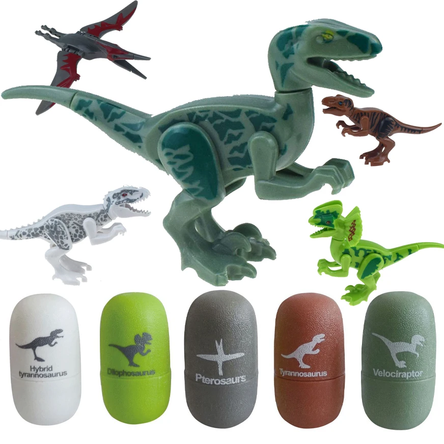 1PCS New ABS Plastic Assembled Dinosaur Egg Capsule Toy Creative Pterosaur Tyrannosaurus Rex Dinosaur Model Toy Children's Gift