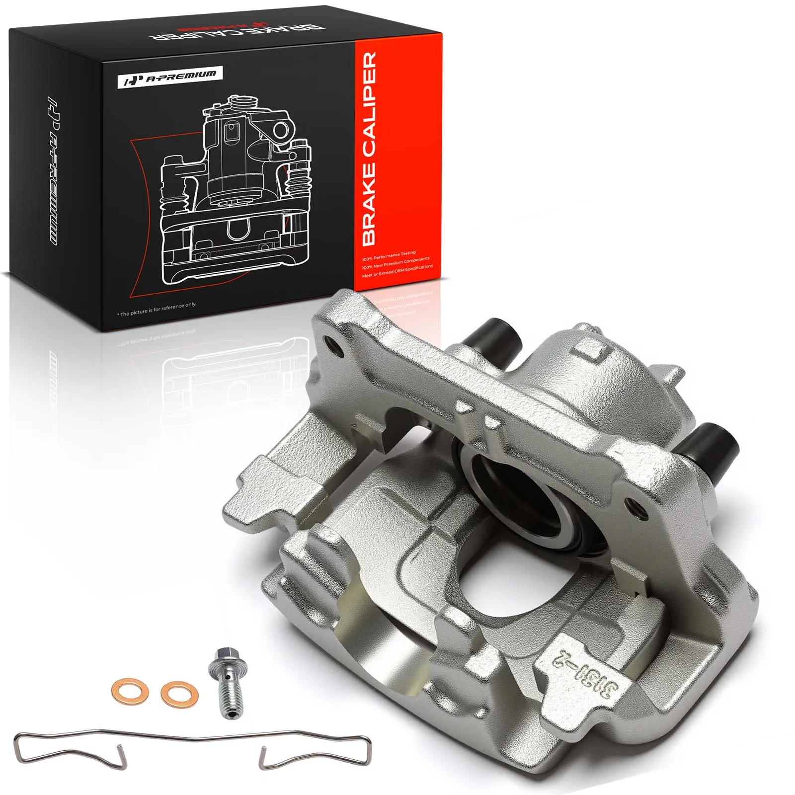 A-Premium Front Left Brake Caliper with Bracket for Ford Escape 2020-2021 Bronco Sport 2021 Lincoln Corsair 2020-2021
