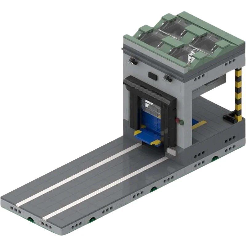 

594pcs MOC Modular Logistics Center Loading Dock City Cargo Model Building Blocks Construction Toys Christmas Gifts Brick Kids