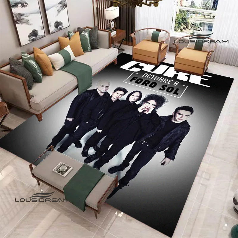 The cure band retro printed carpet kitchen mats Anime carpet Non -slip carpet outdoor carpet yoga mat area rug birthday gift