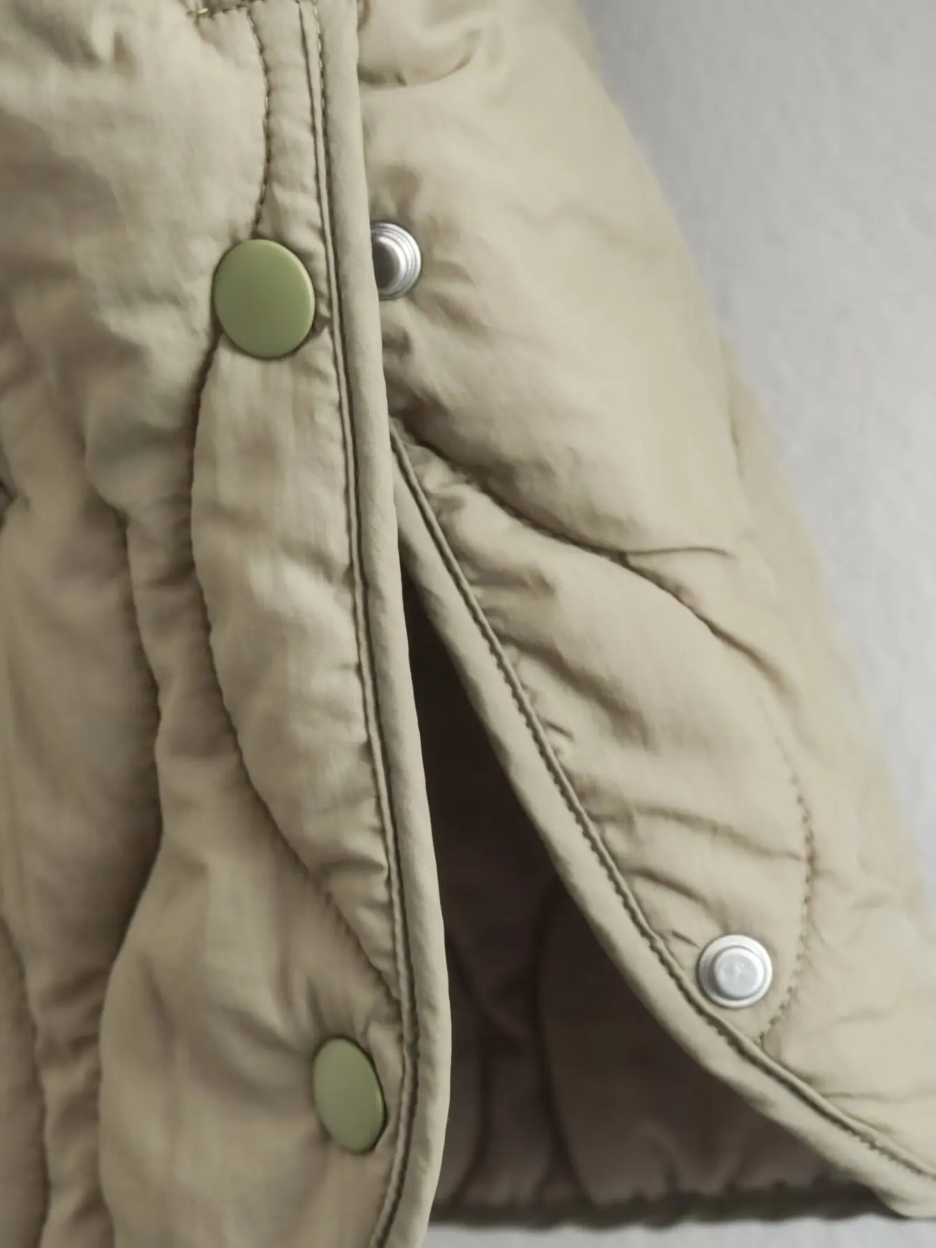 Plus Size Damen bekleidung Mantel Baumwolle Sandwich in der Mitte mit vertikalen Wellen nähten kragen lose lose Langarm jacke