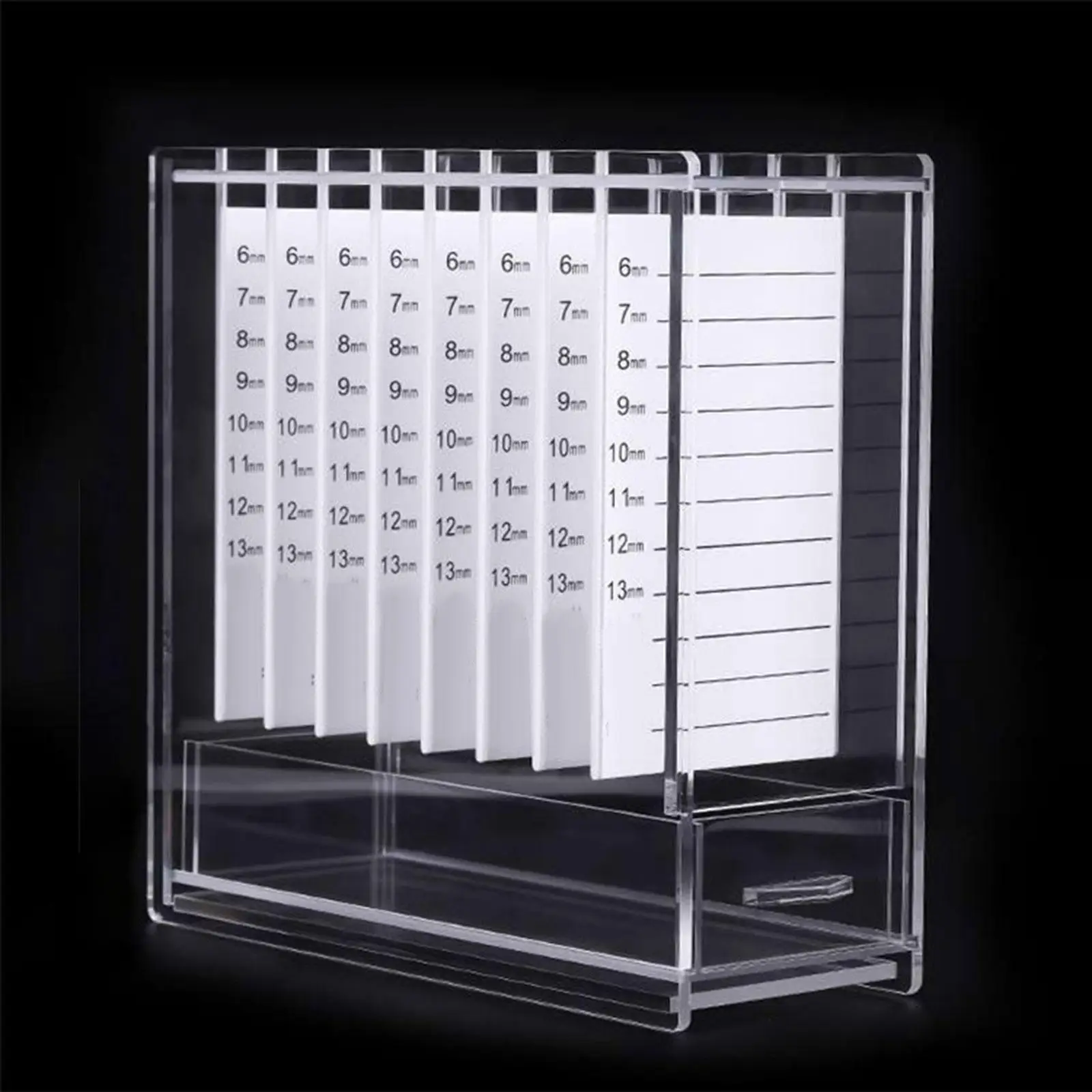 

False Eyelash Organizer 8 Grids Convenice Multipurpose Eyelash Storage Box for Eyelash Clusters Lashes Individual Fake Eyelashes