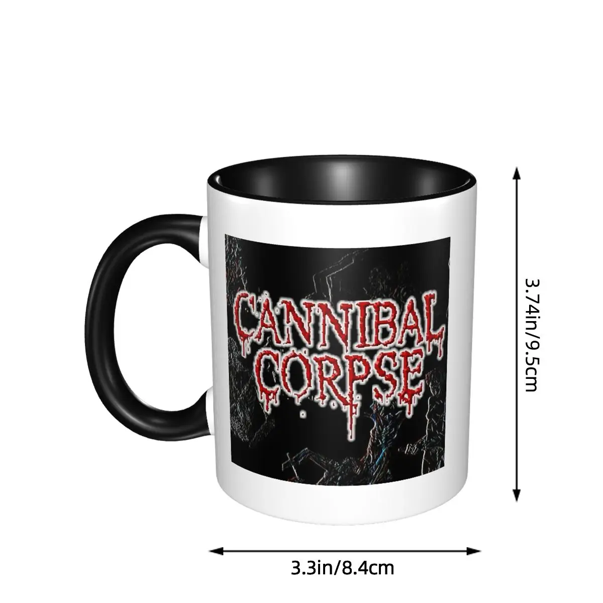 Cannibal Corpse Metal Skateboard Mug Funny Ceramic Coffee Cups Tea Mugs Milk Cup Drinkware Gifts for Woman Man