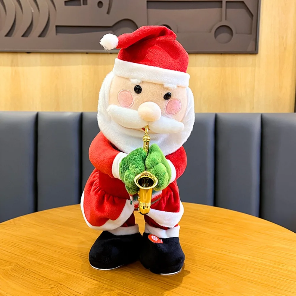 

Santa Claus Christmas Plush Toy Snowman Elk 35cm Electric Plush Doll Funny Ornaments Dancing Singing Stuffed Toys Home Decor