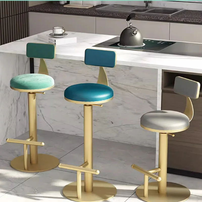 

Спиральный регулируемый поворотный барный стул для домашнего туалетного столика, коммерческого стула для стойки регистрации в кафе-пабе