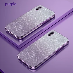 Xiaomi Redmi 9A 케이스 Redmi 9AT 전화 케이스 Redmi 9i Redmi 9A 9AT 럭셔리 그라디언트 글리터 도금 실리콘 뒷면 커버 Funda