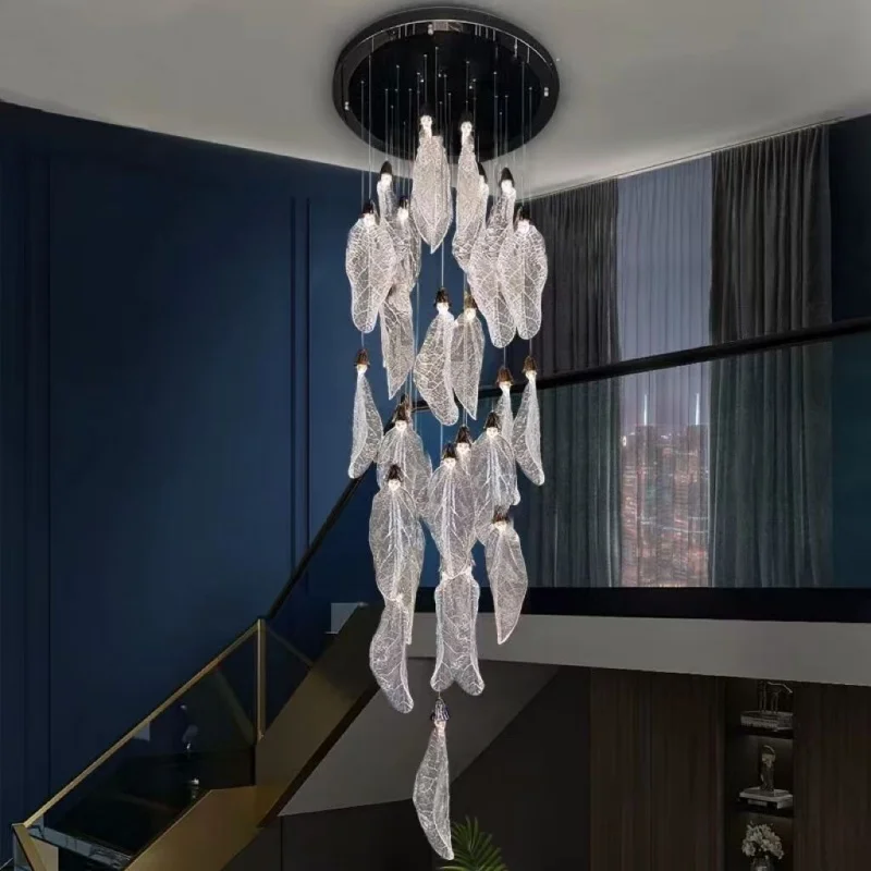 

Modern Luxury Villa Living Room Pendant Lamp High-altitude Duplex Building Jumping Floor Designer Atmospheric Art Staircase Lamp