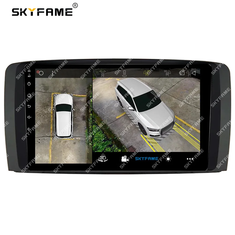 SKYFAME إطار السيارة فآسيا محول Canbus صندوق لبنز R الفئة W251 R280 R300 R320 R350 R500 أندرويد راديو داش لوحة Fascias
